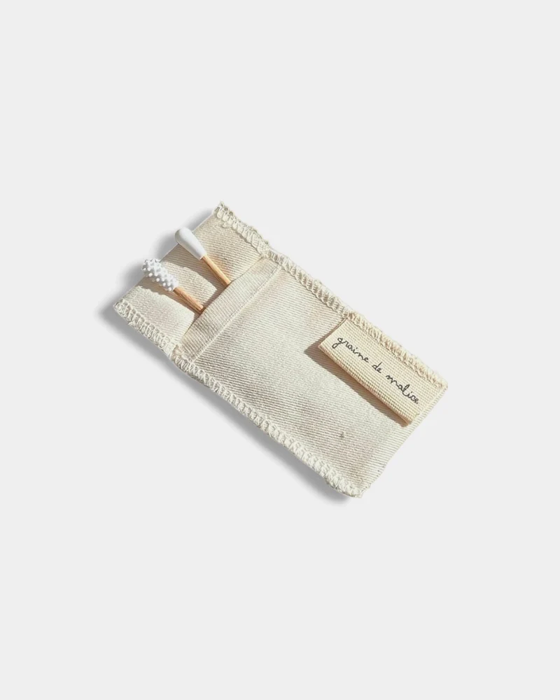 Étui de beauté en coton bio à personnaliser