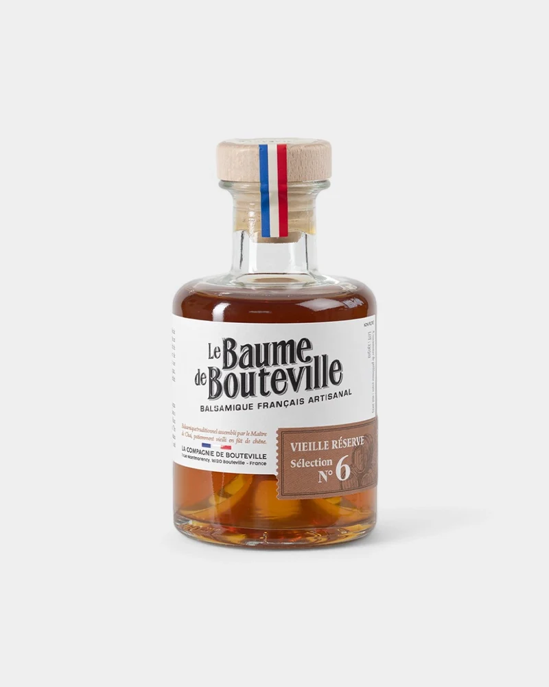 Bouteille de vinaigre balsamique français artisanal