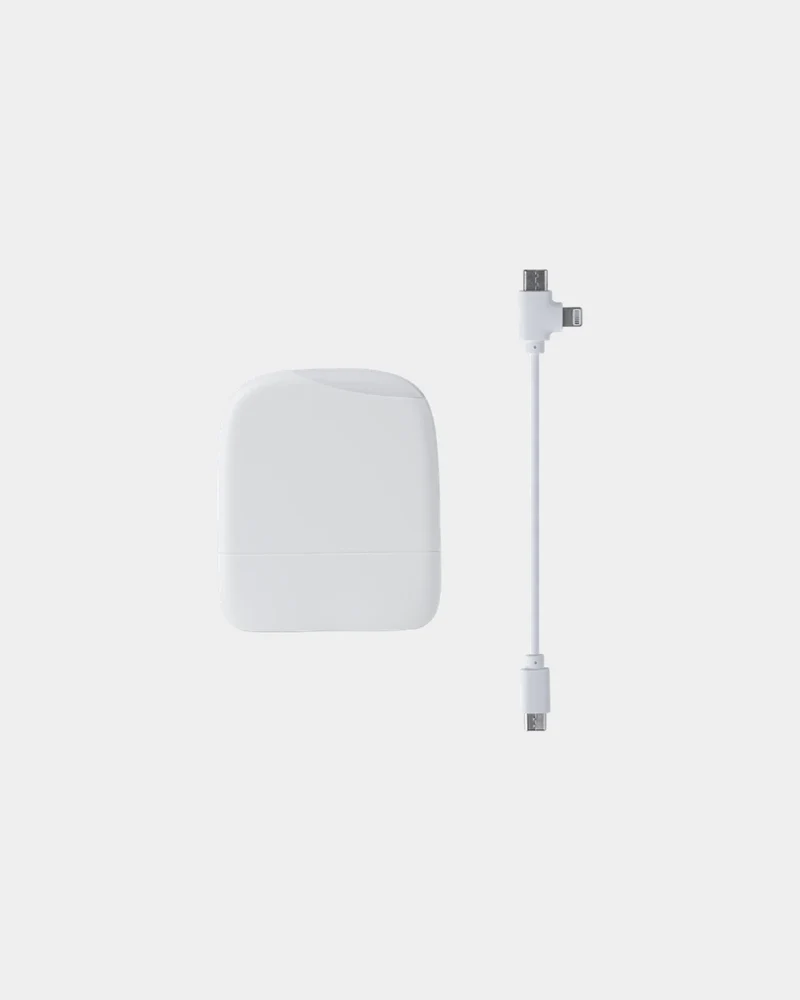 Chargeur-lampe de poche plastique recyclé ICE-P à personnaliser