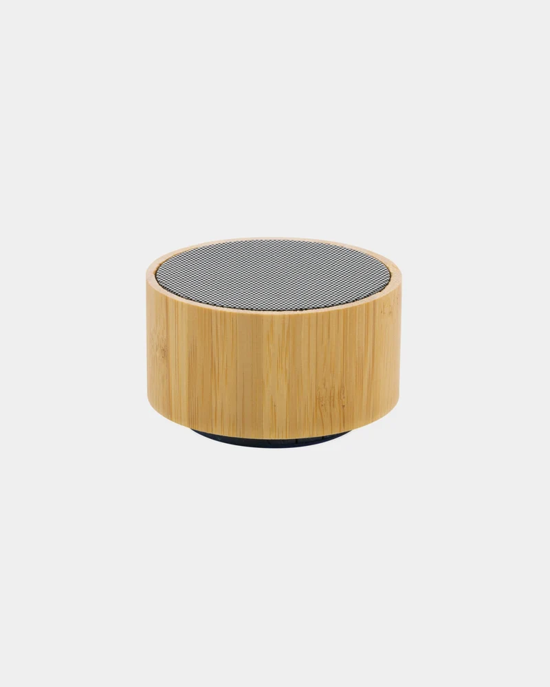 Enceinte 3W en bambou et ABS à personnaliser