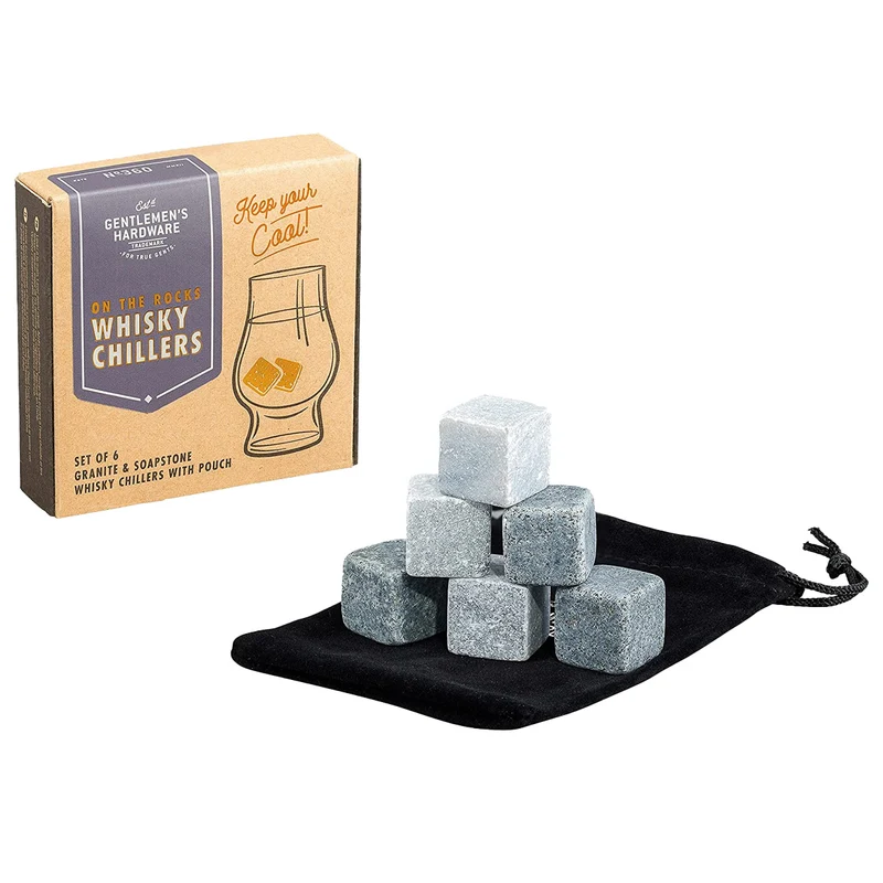 Lot de 6 pierres de refroidissement pour whisky