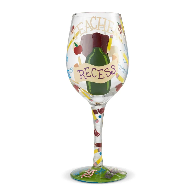 Teacher's Recess Wine Glass by Lolita®
