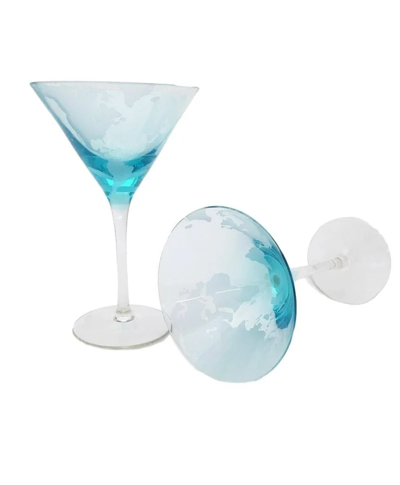 It's 5 O'Clock Somewhere Martini Glasses (Set of 2)
