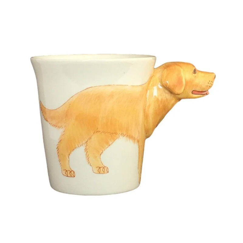 Golden Retriever Hand Painted Coffee Mug