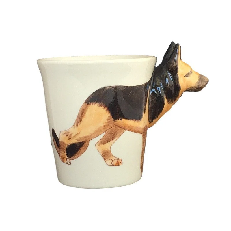 German Shepherd Hand Painted Coffee Mug