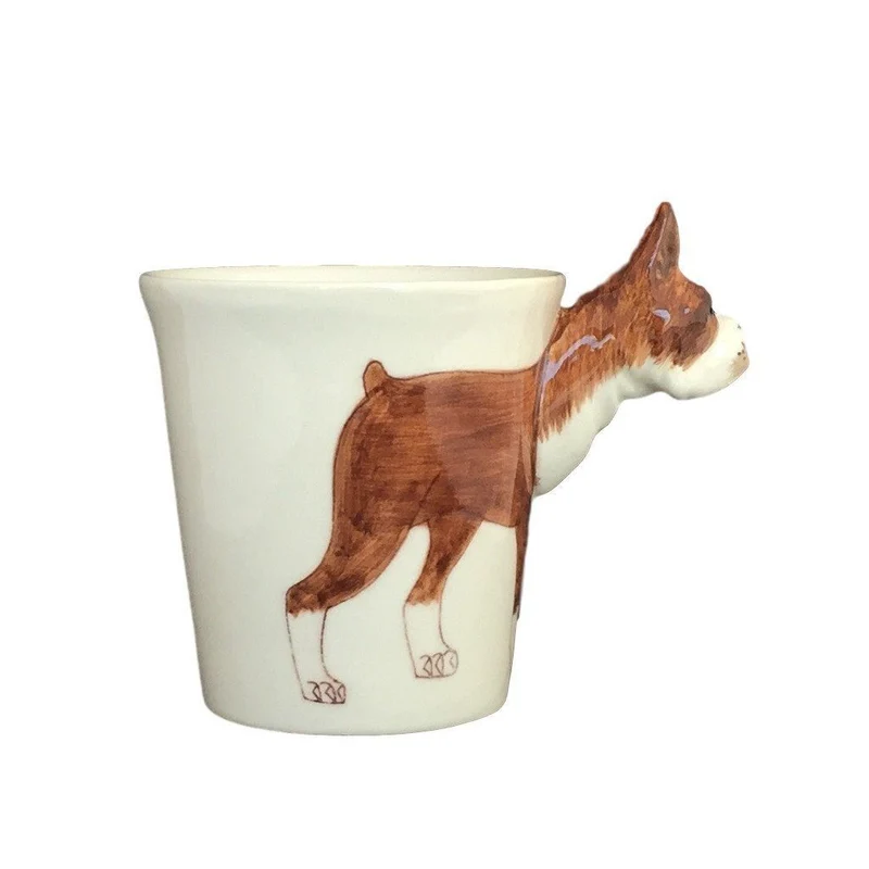 Boxer Hand Painted Coffee Mug