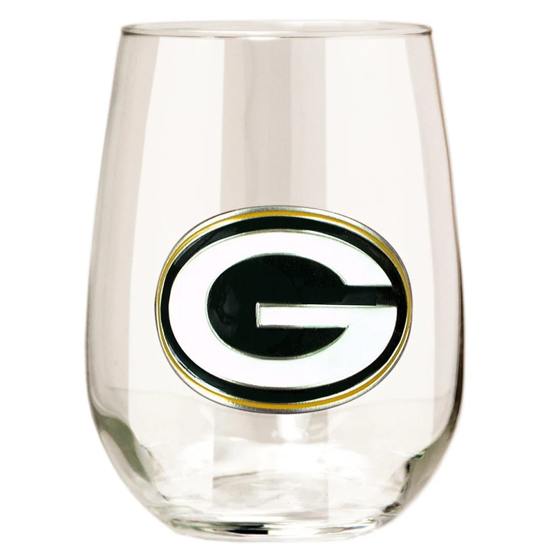 Green Bay Packers Stemless Wine Glass - (Set of 2)