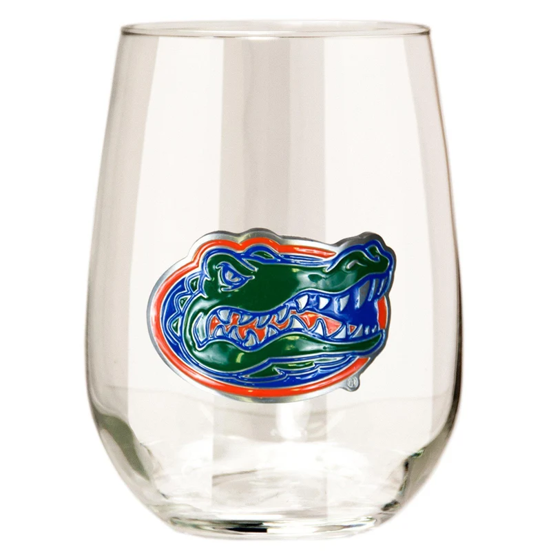 Florida Gators 15 oz. Stemless Wine Glass - (Set of 2)