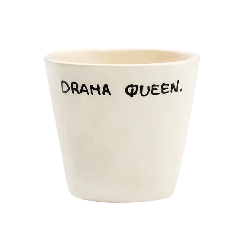 Tasse Expresso Drama Queen - Blanc
