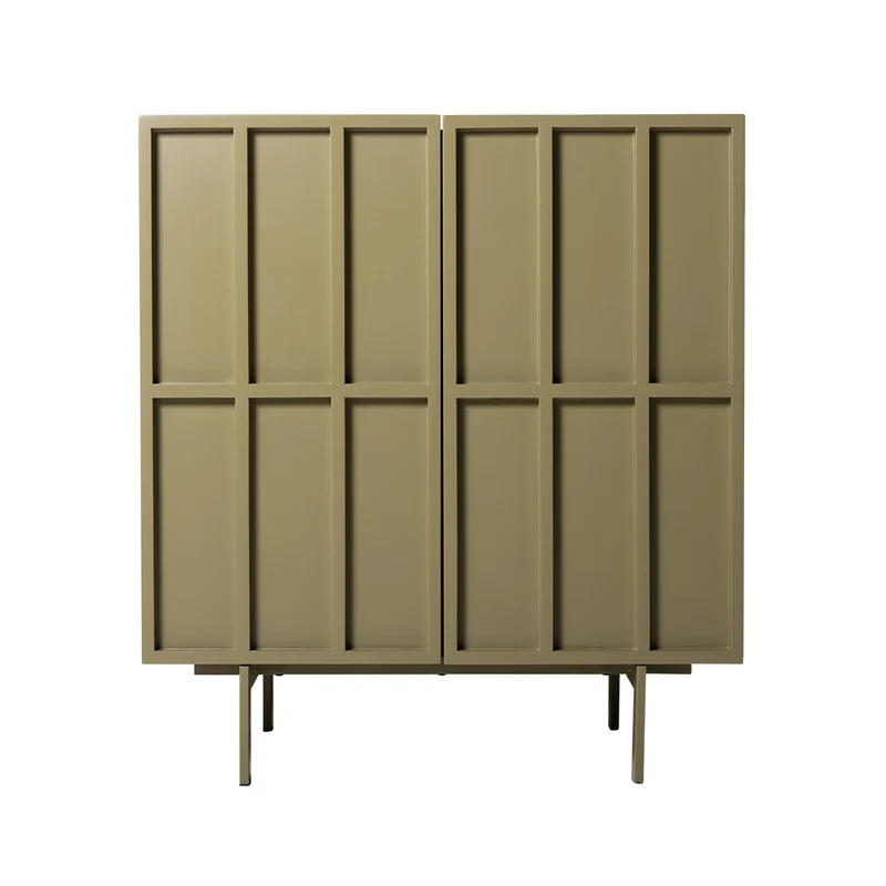 Commode / Buffet - 80 x 40 x 89 cm - Vert Olive