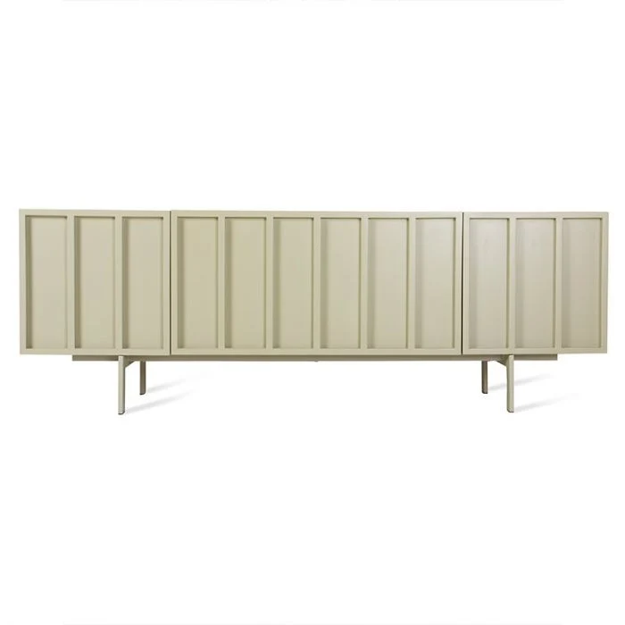 Console / Meuble télé - 159,5 x 40 x 55 cm - Vert Olive