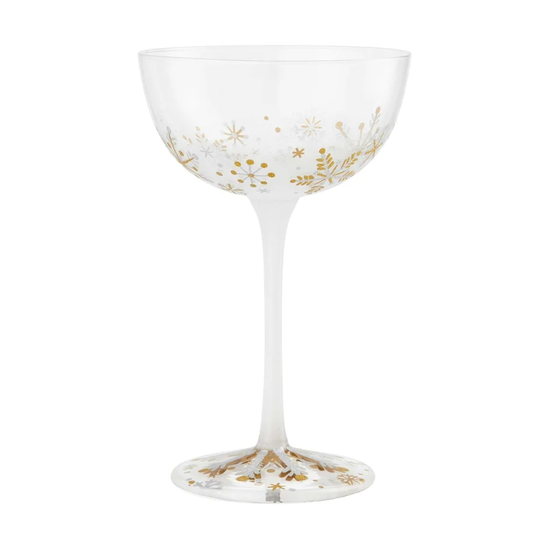 First Snowflakes Coupe Glass by Lolita