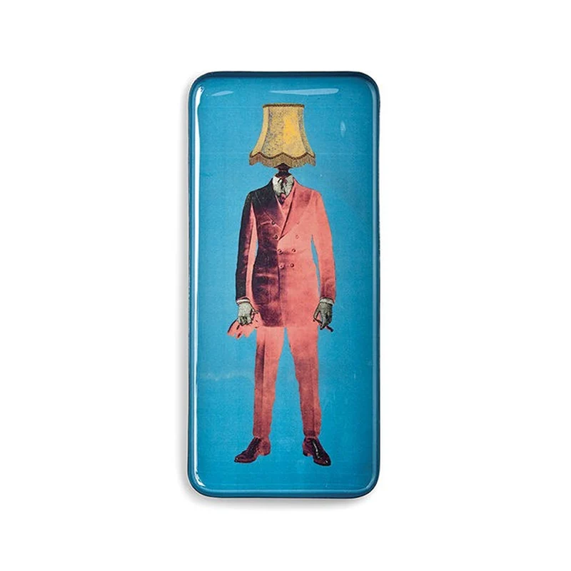 Vide-poche rectangulaire Lampaman en fer - 12,5 × 28 cm