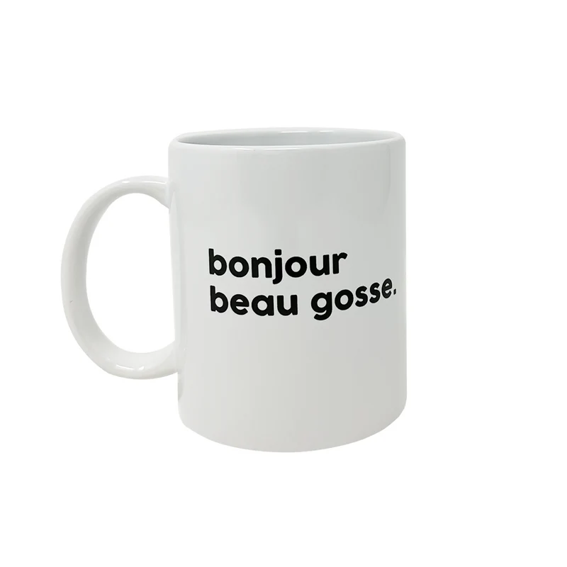 Mug en porcelaine - Bonjour Beau Gosse