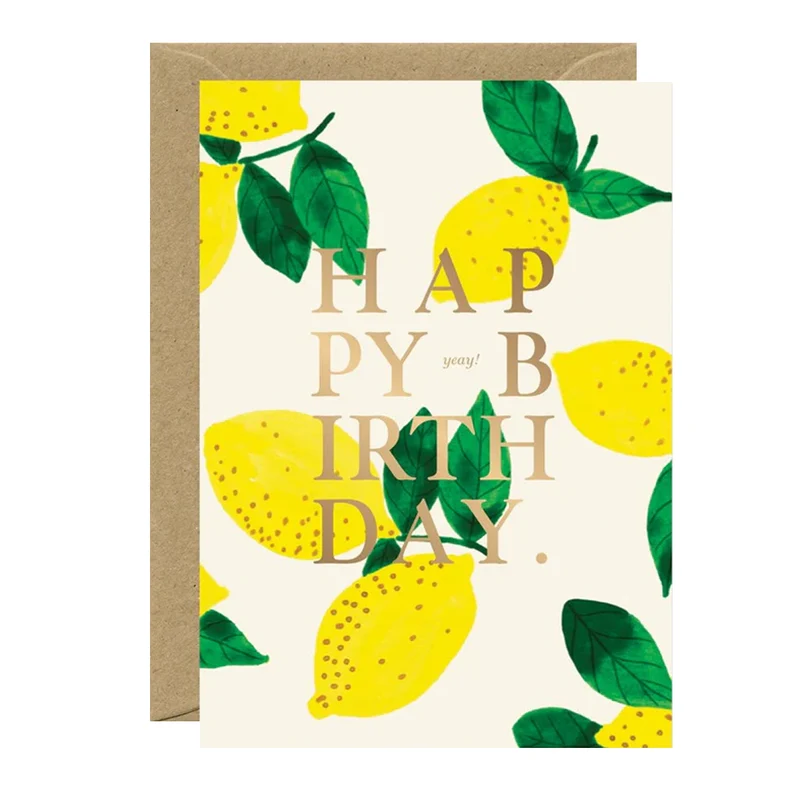 Carte d'anniversaire Lemon