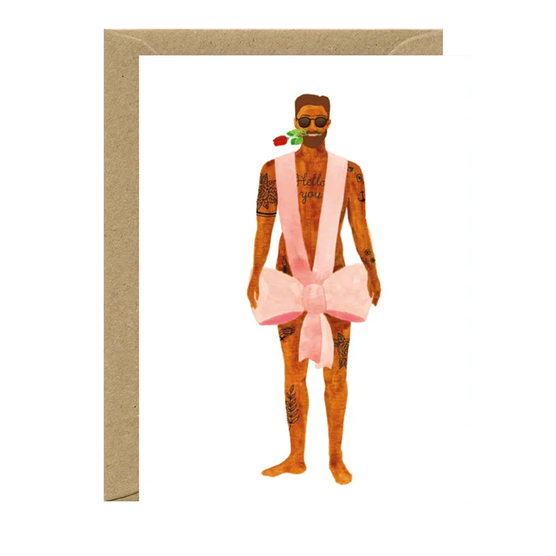 Carte de vœux Man gift