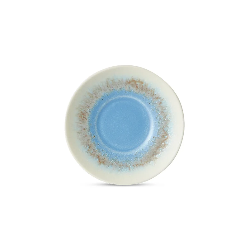 Soucoupe Azure 70's en Ceramique - Ø 11.5 cm