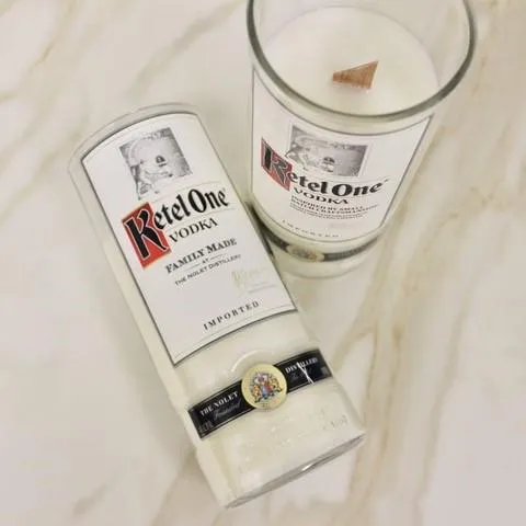 Ketel One Vodka Bottle Candle