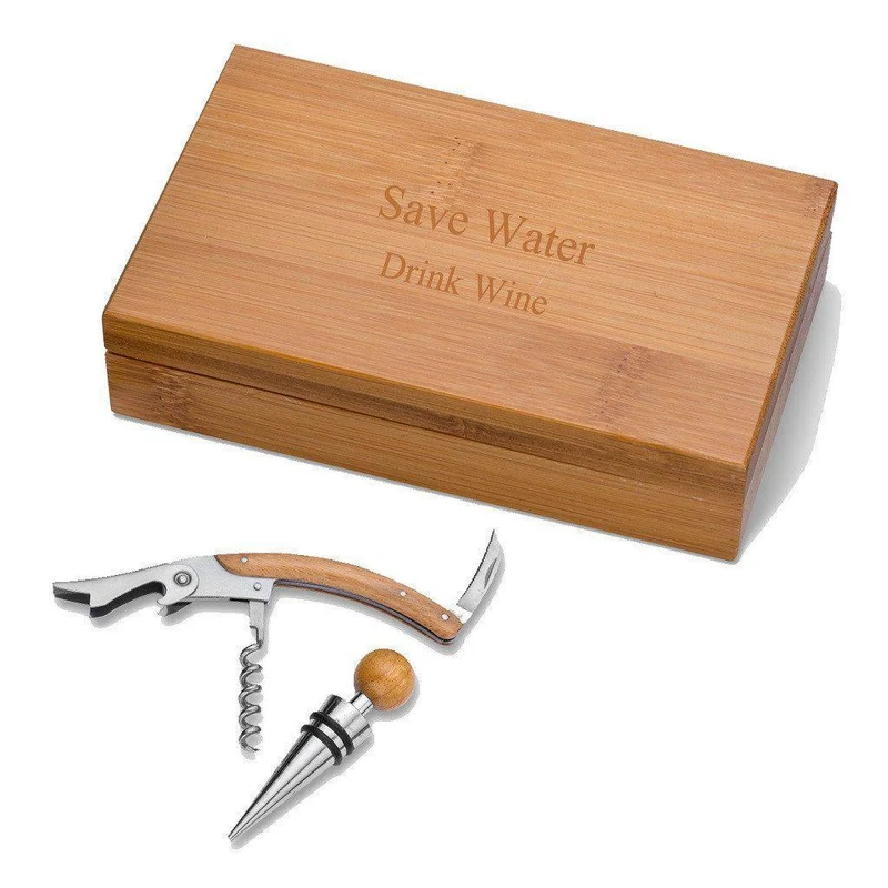 Bamboo Wine Kit - Personalized