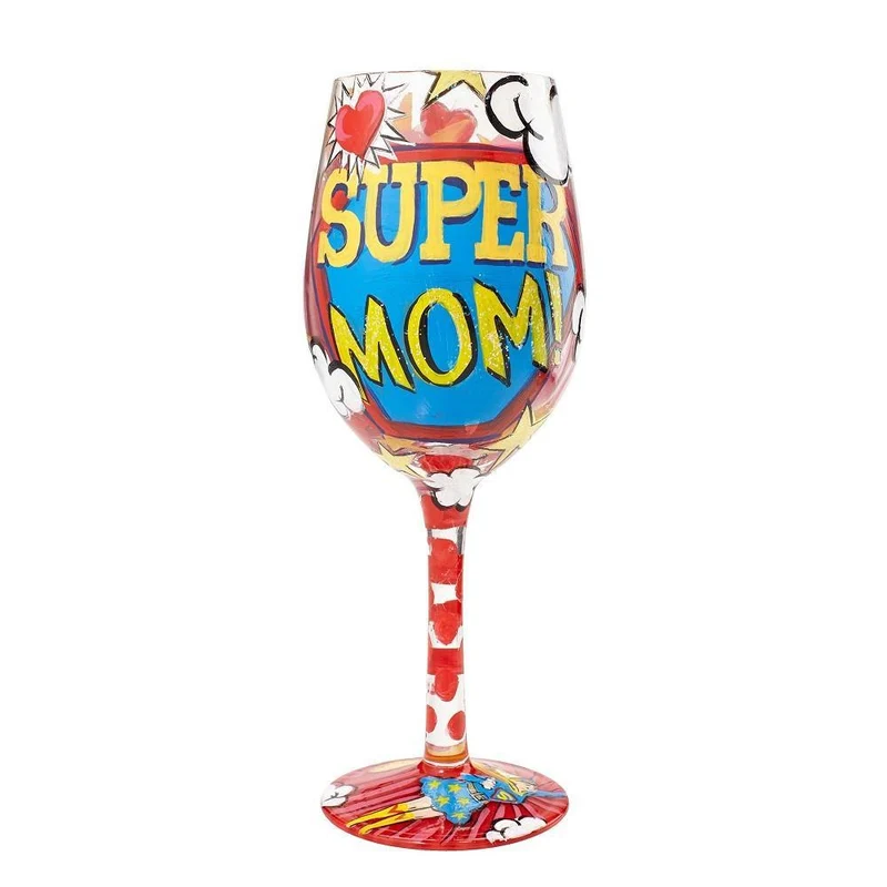 Super Mom Wine Glass by Lolita®