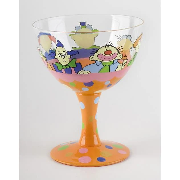 Clown Hand Painted Ice Cream Sundae Bowl