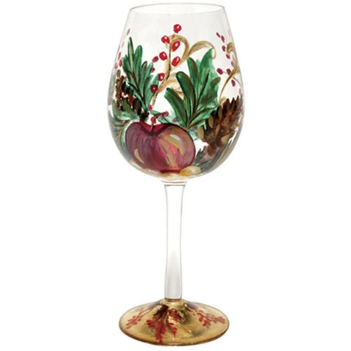 Holiday Berry Red Wine Glass by Tre Sorelle