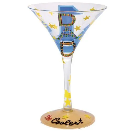 #1 Dad Martini Glass by Lolita®