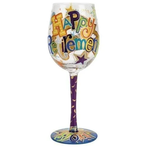 Happy Retirement Wine Glass by Lolita®