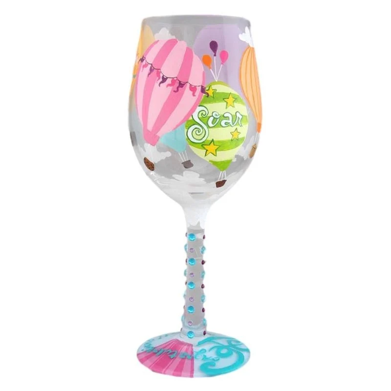 Reach For The Sky Graduation Wine Glass by Lolita®