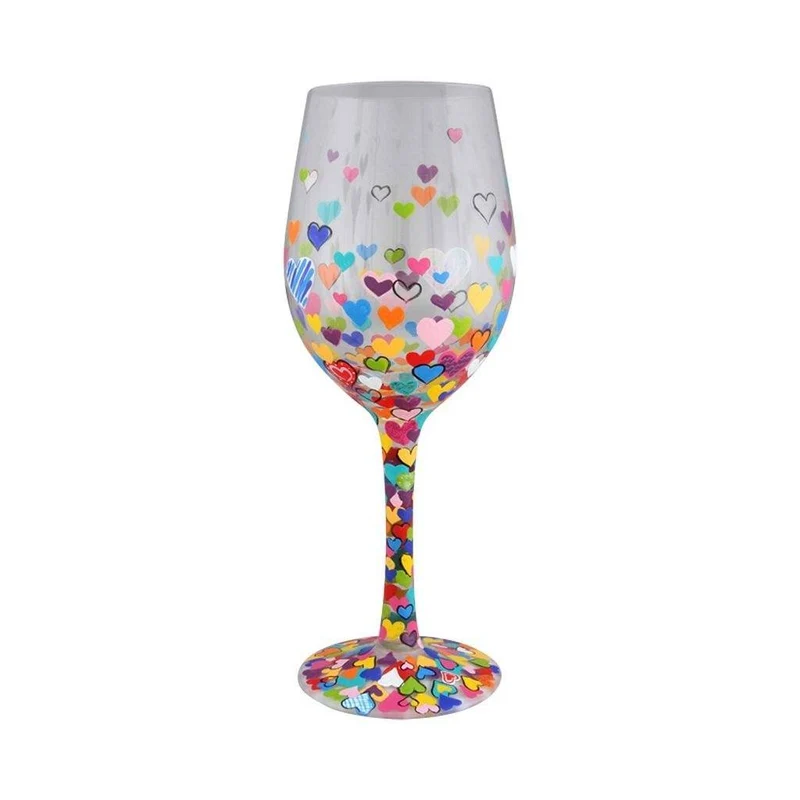 Hearts-A-Million Wine Glass by Lolita®