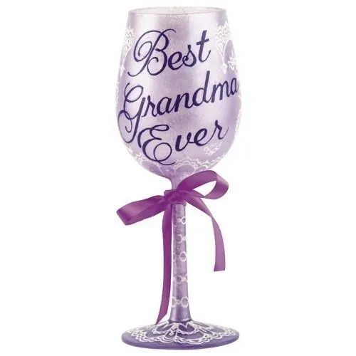 Best Grandma Ever Wine Glass by Lolita®