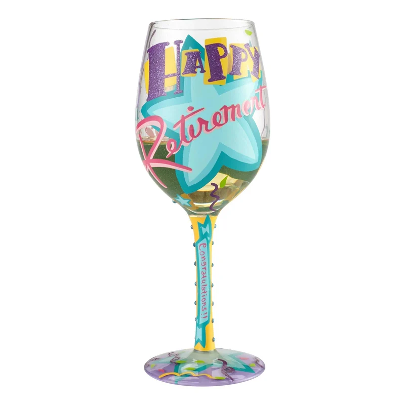 Happy Retirement Wine Glass by Lolita®