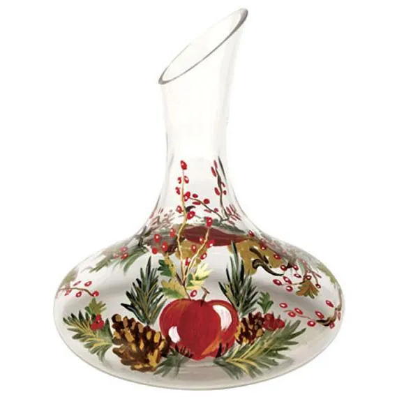 Holiday Berry Wine Decanter by Tre Sorelle