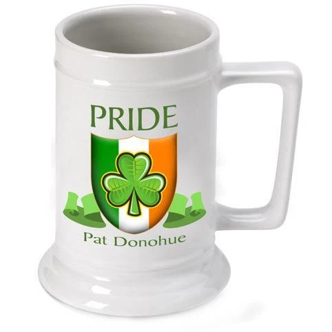 Irish Pride Personalized Beer Stein
