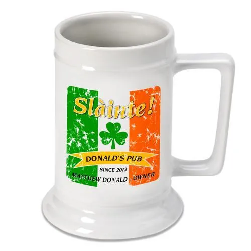 Irish Pride Personalized Irish Stein