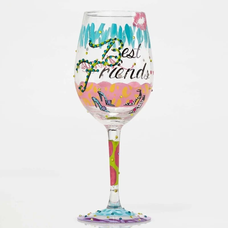 Best Friends Always Wine Glass by Lolita®