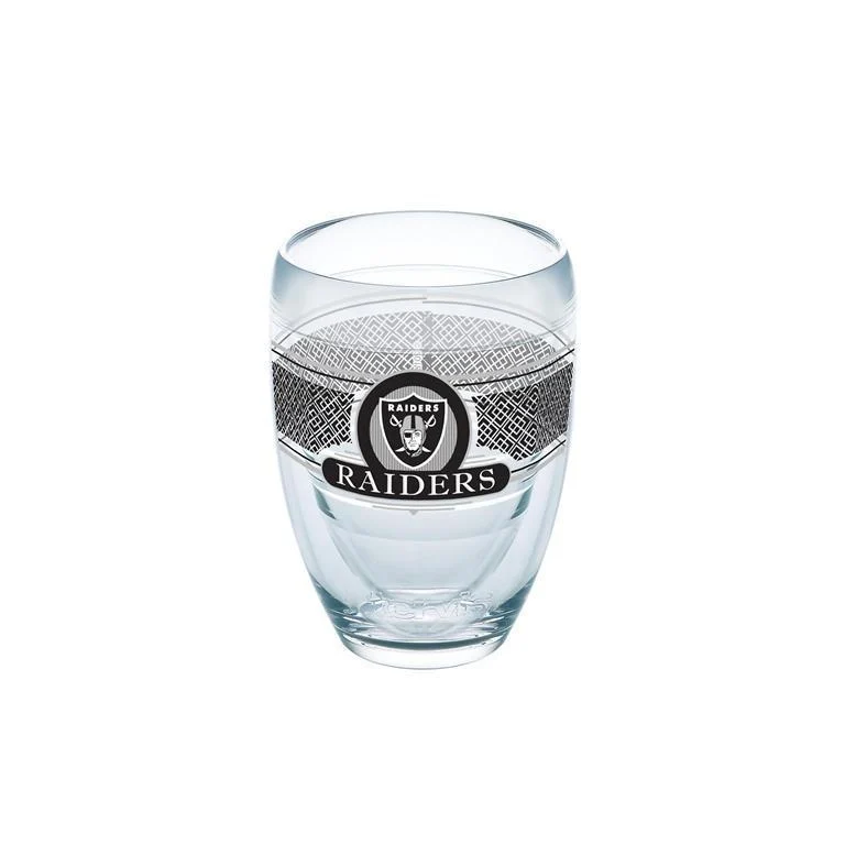 Oakland Raiders Tervis Stemless Wine Glass - (Set of 2)
