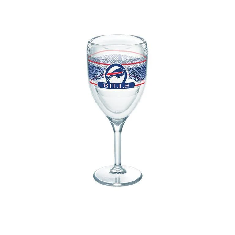 Buffalo Bills 9 oz. Tervis Wine Glass - (Set of 2)
