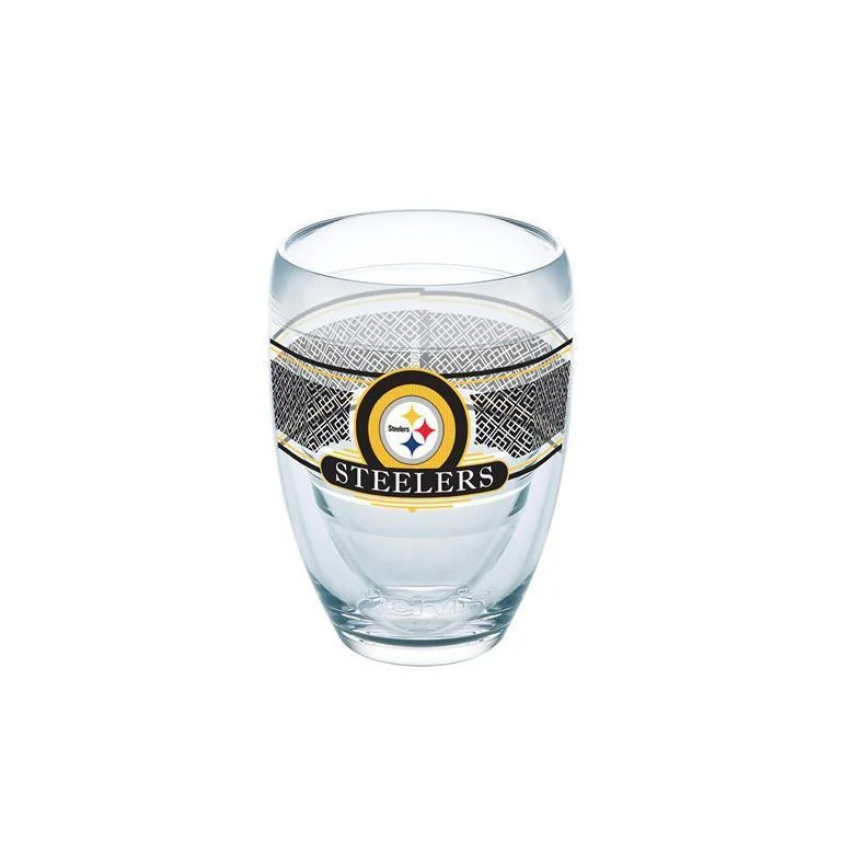 Pittsburgh Steelers 9 oz. Tervis Stemless Wine Glass - (Set of 2)