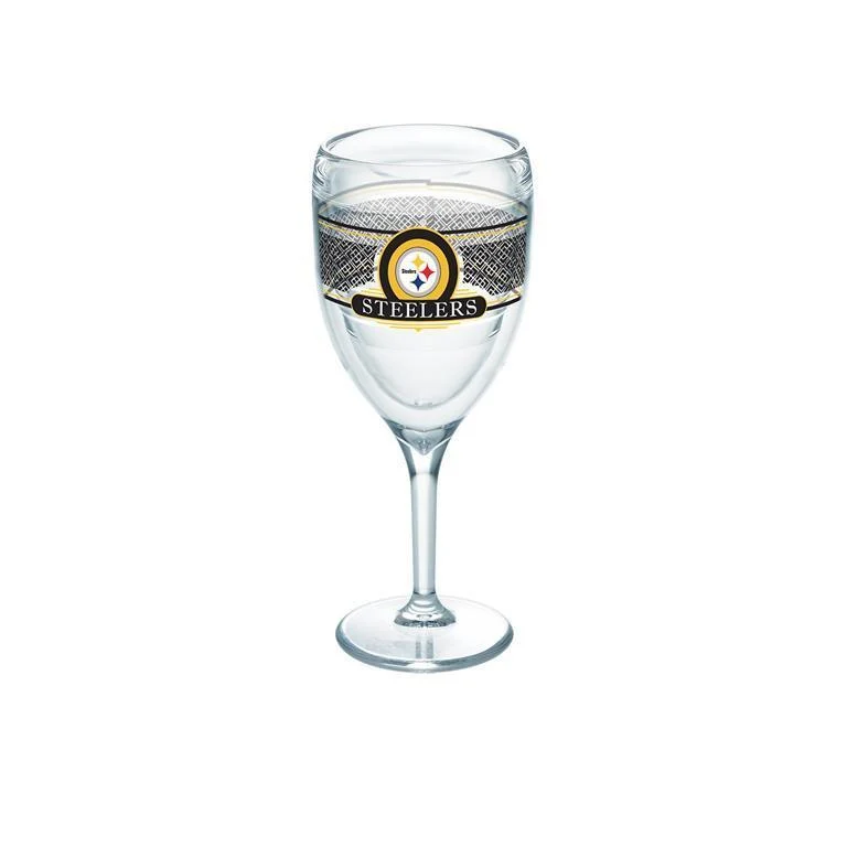 Pittsburgh Steelers 9 oz. Tervis Wine Glass - (Set of 2)