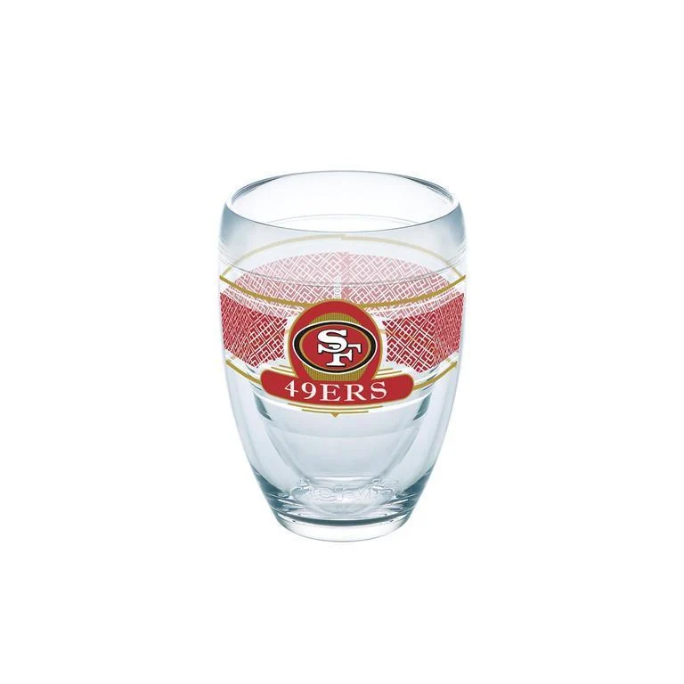 San Francisco 49ers 9 oz. Tervis Stemless Wine Glass - (Set of 2)
