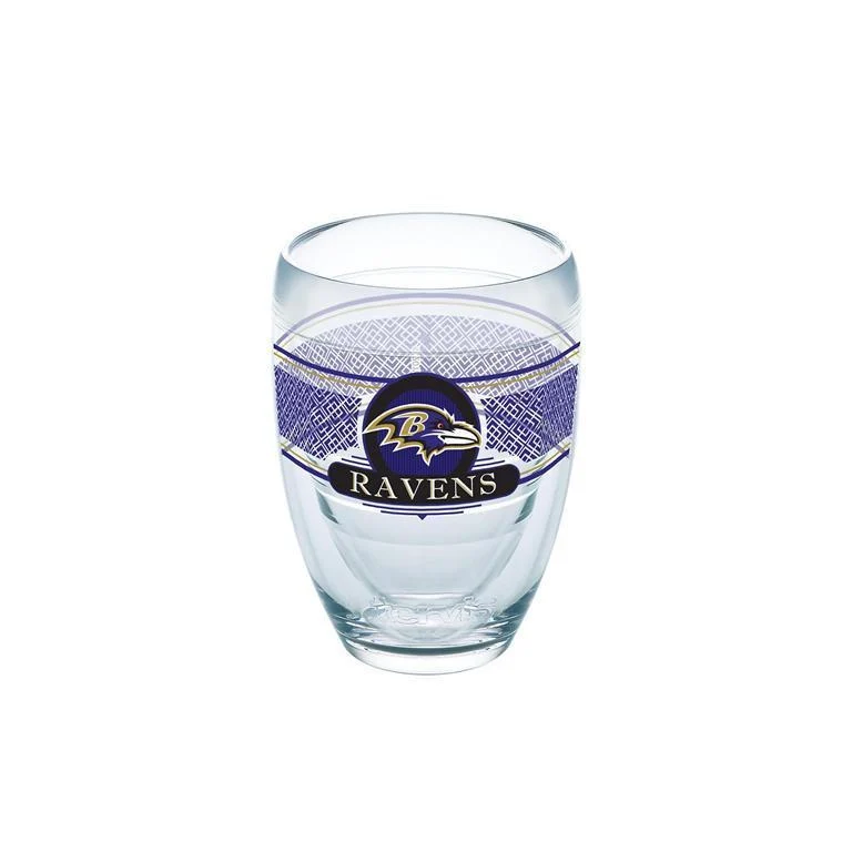 Baltimore Ravens 9 oz. Tervis Stemless Wine Glass - (Set of 2)