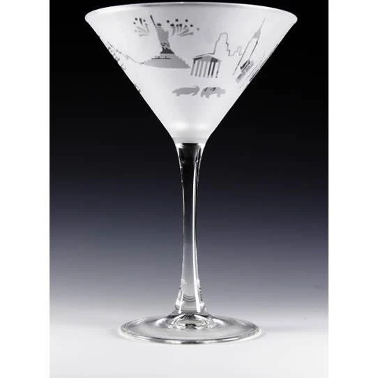 New York Skyline Martini Glass (Set of 2)