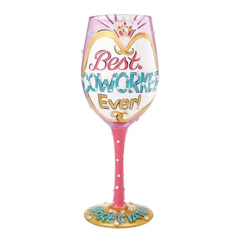 Best Coworker Ever Wine Glass by Lolita®