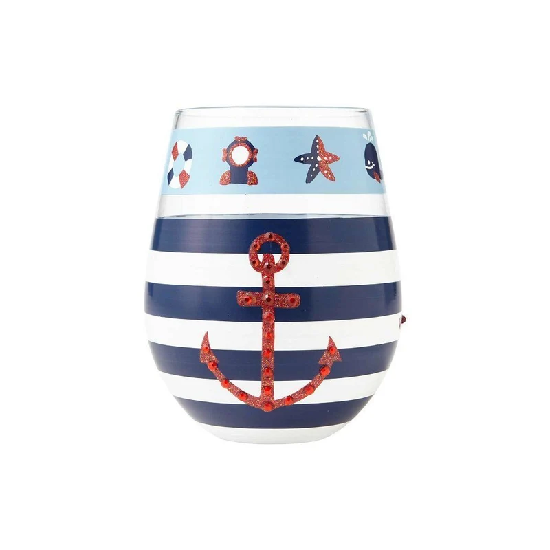 Maritime Stemless Wine Glass by Lolita®