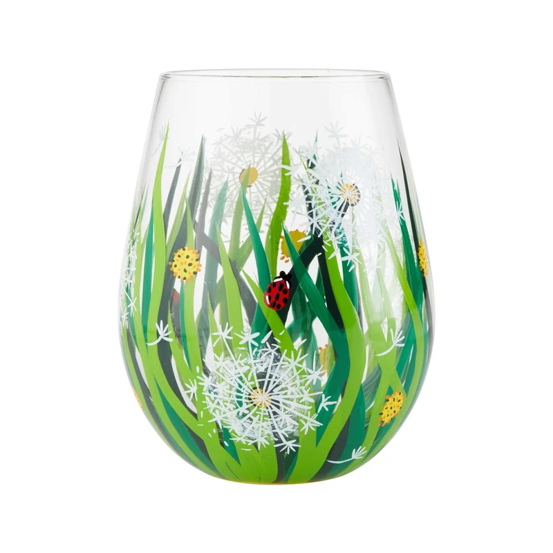 Dandelion Stemless Wine Glass by Lolita®