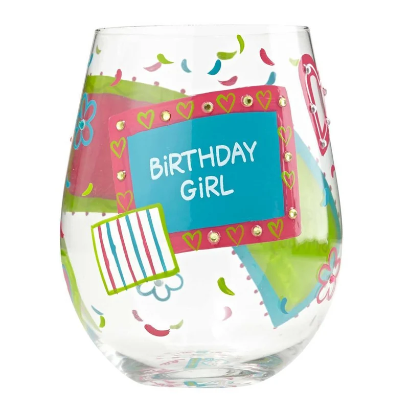 Birthday Girl Stemless Wine Glass by Lolita®