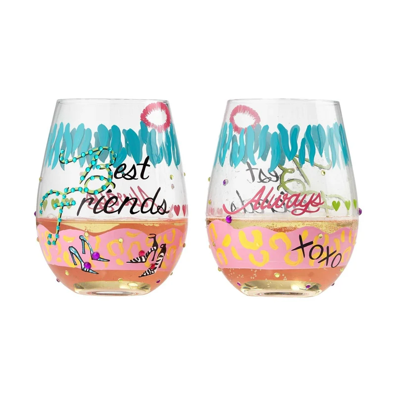 Best Friends Stemless Wine Glass by Lolita® - (Set of 2)
