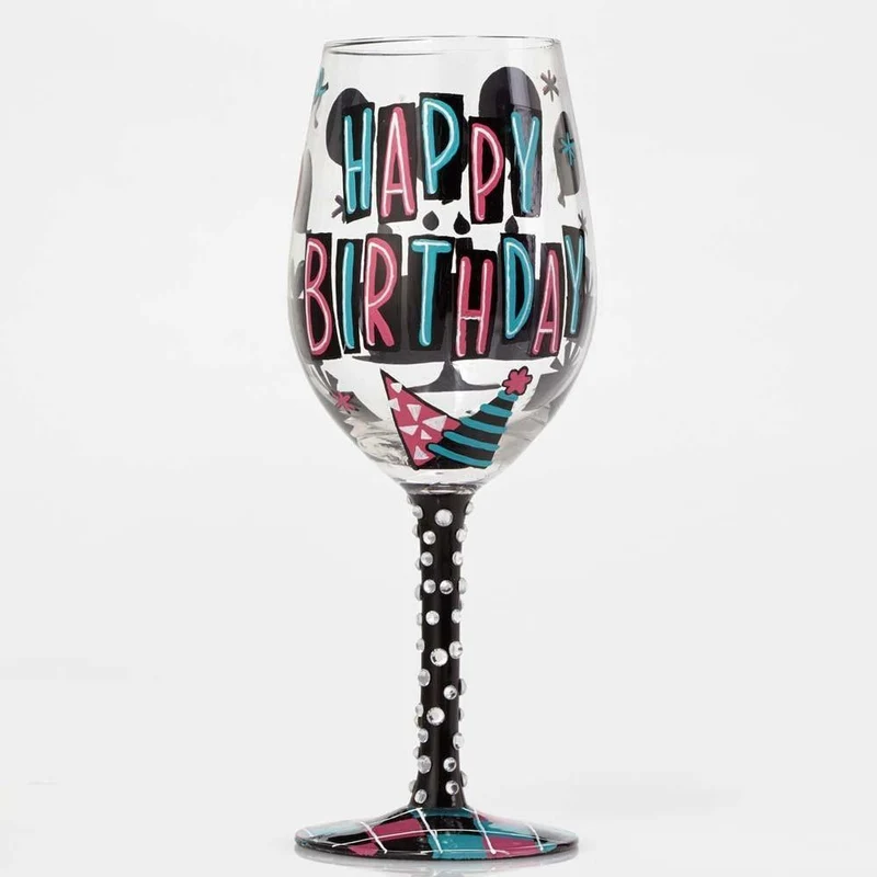 Happy Day Wine Glass by Lolita®