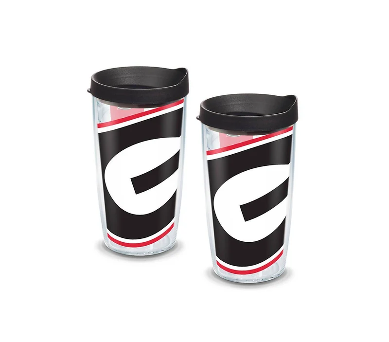 University of Georgia Colossal 16 oz. Tervis Tumbler with Lid - (Set of 2)